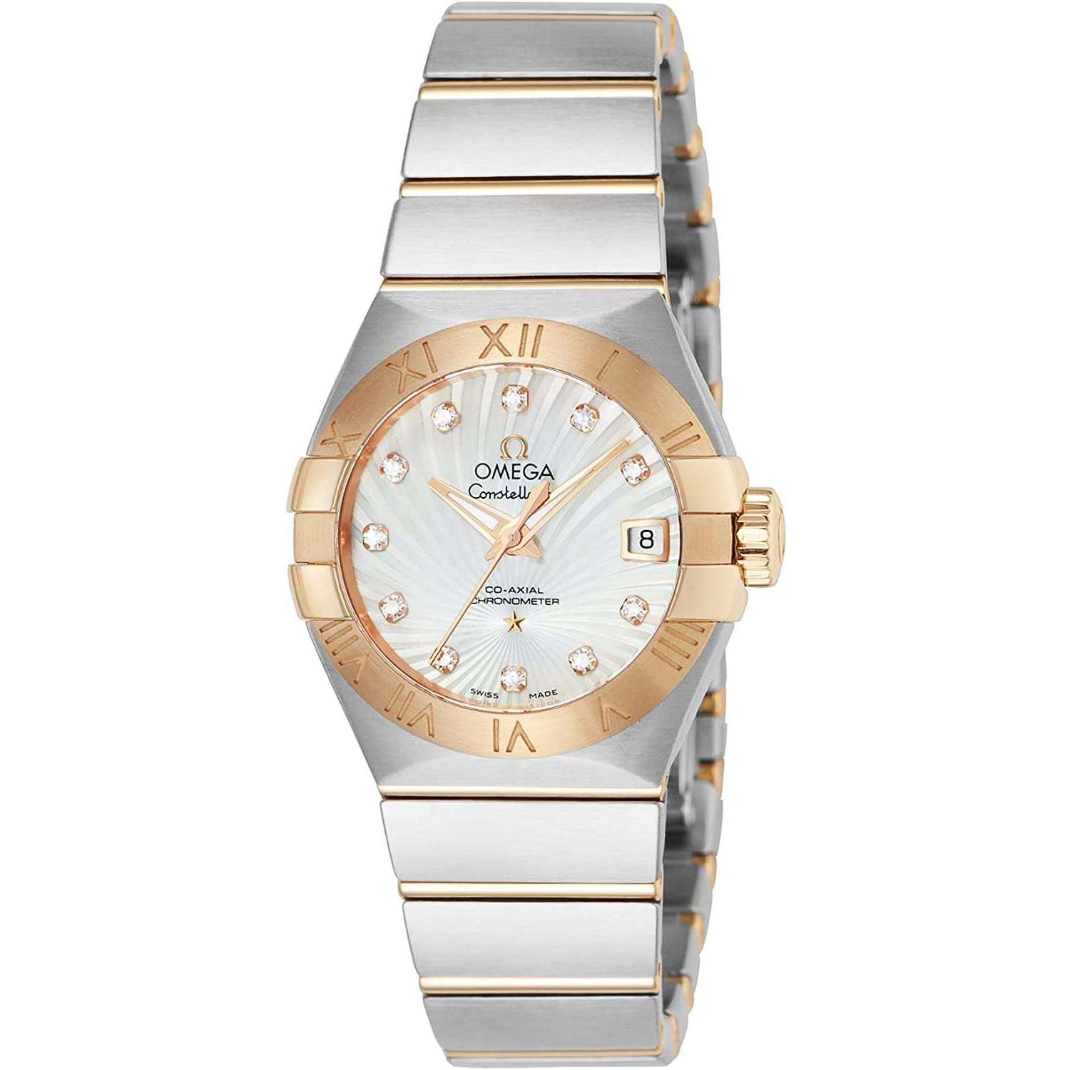 ROOK JAPAN:OMEGA CONSTELLATION CO-AXIAL CHRONOMETER 27 MM WOMEN WATCH 123.20.27.20.55.001,Luxury Watch,Omega