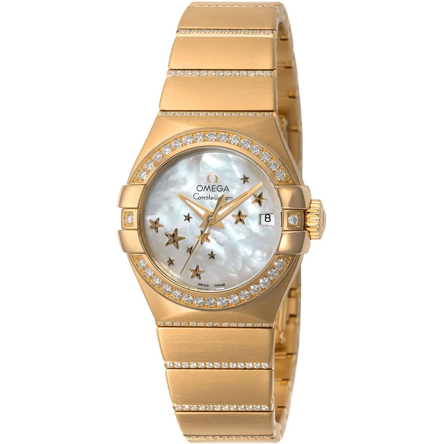 ROOK JAPAN:OMEGA CONSTELLATION CO‑AXIAL CHRONOMETER 27 MM WOMEN WATCH 123.55.27.20.05.002,Luxury Watch,Omega