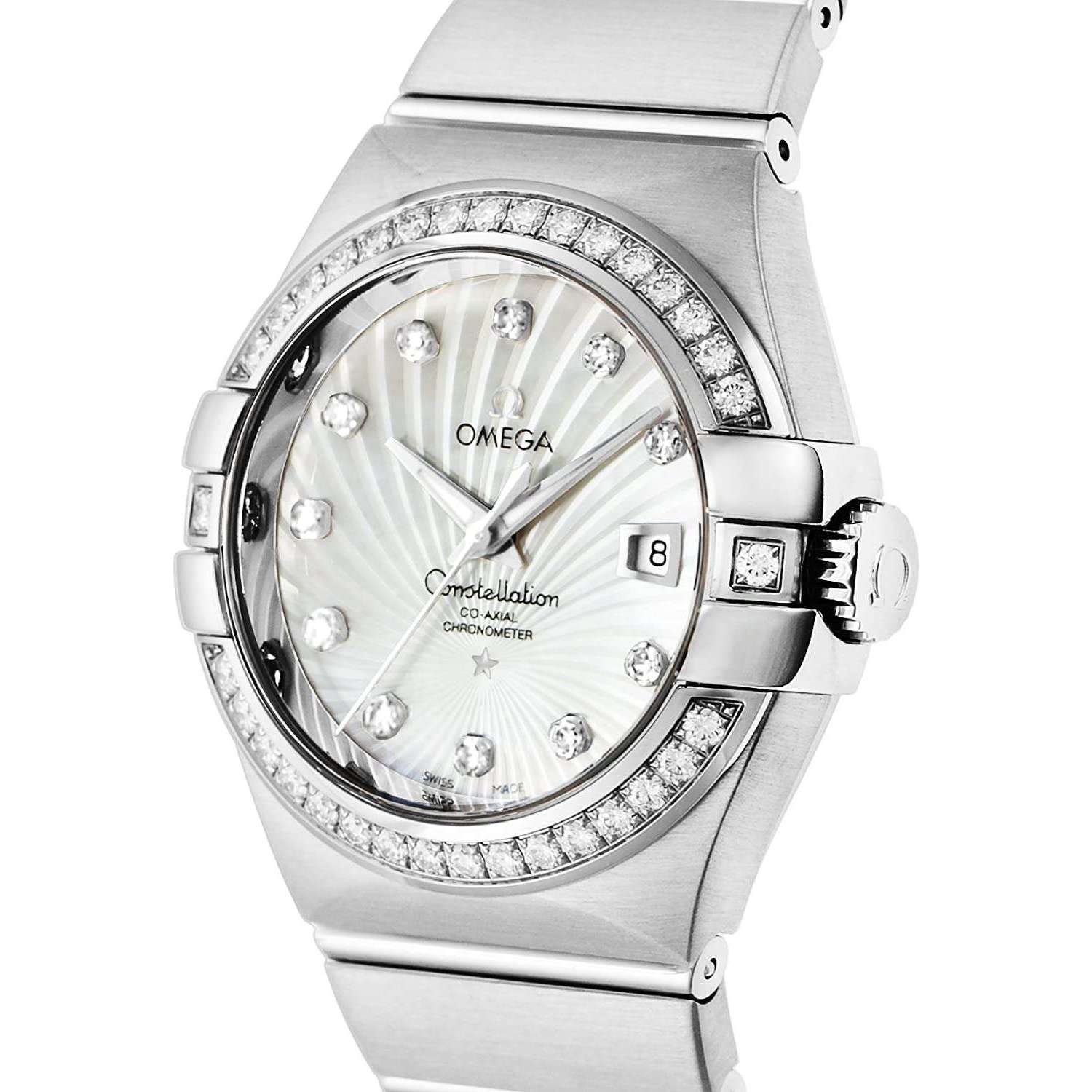 ROOK JAPAN:OMEGA CONSTELLATION CO-AXIAL CHRONOMETER 31 MM WOMEN WATCH 123.55.31.20.55.003,Luxury Watch,Omega
