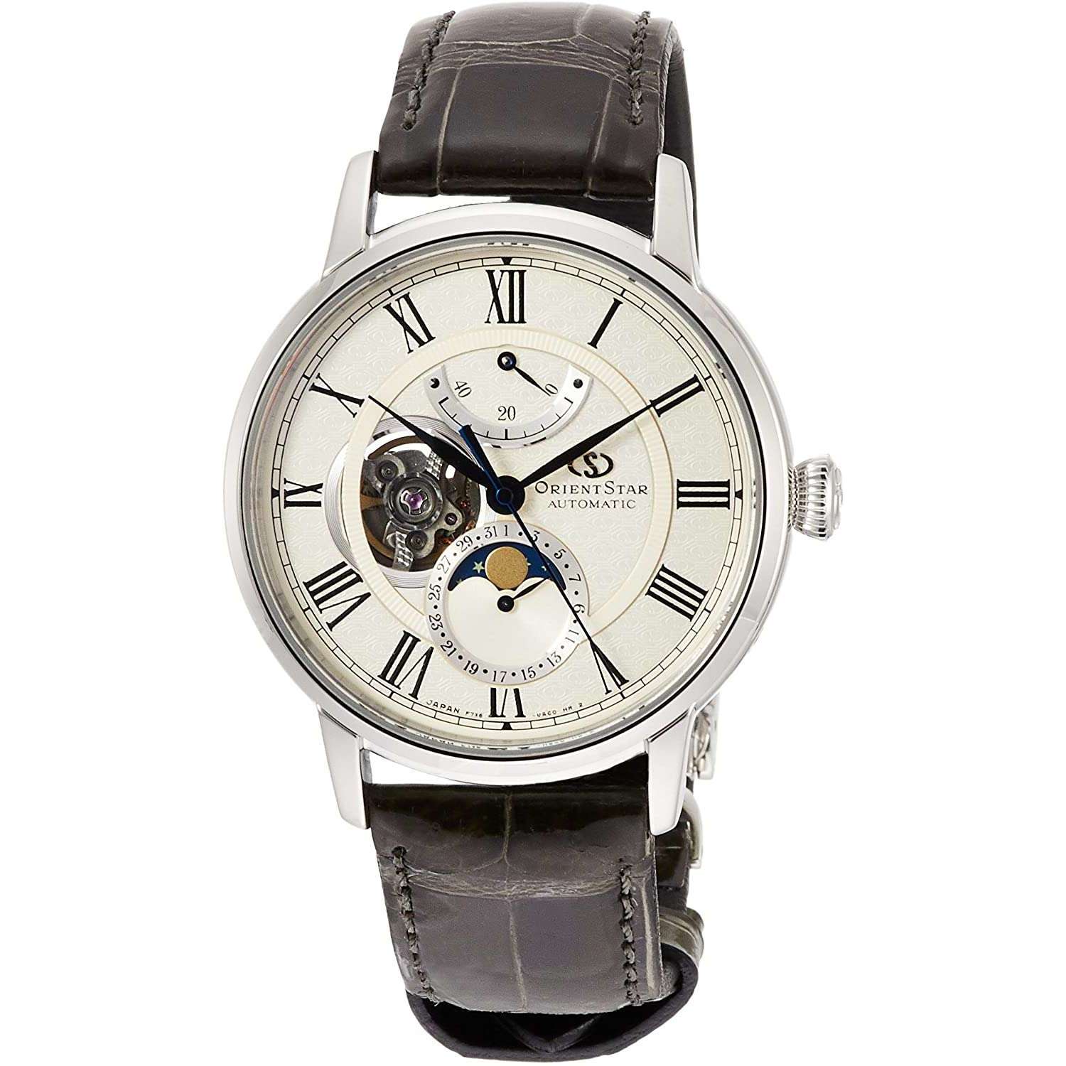 ROOK JAPAN:ORIENT STAR CLASSIC COLLECTION MECHANICAL MOON PHASE MEN WATCH (500 LIMITED) RK-AM0007S,JDM Watch,Orient Star Mechanical Moon Phase