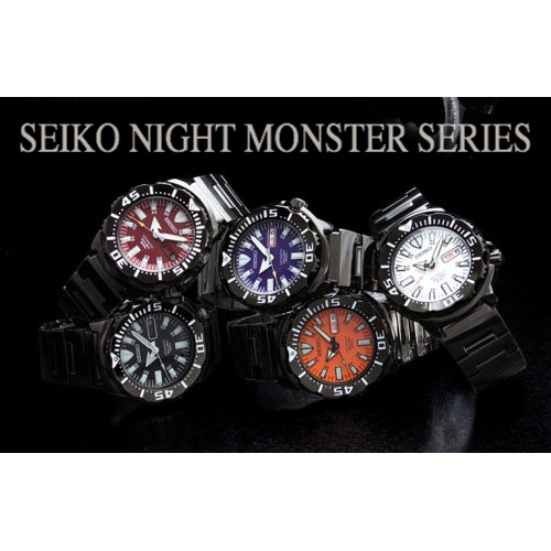 ROOK JAPAN:SEIKO NIGHT MONSTER JAPAN SERIES MEN WATCHES (Limited Model) SZEN002-SZEN006-SZEN007-SZEN009-SZEN010,JDM Watch,Seiko Special Model