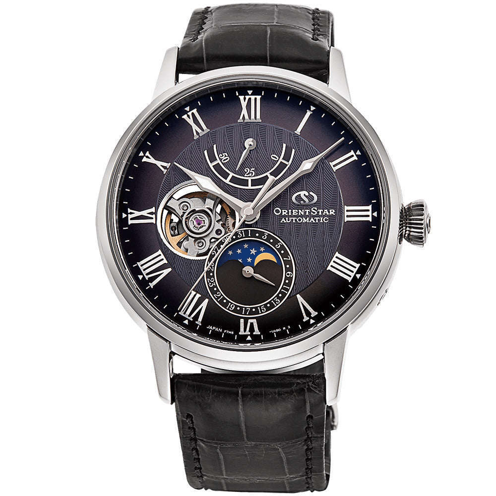 ROOK JAPAN:ORIENT STAR CLASSIC COLLECTION MECHANICAL MOON PHASE MEN WATCH RK-AY0104N,JDM Watch,Orient Star Mechanical Moon Phase
