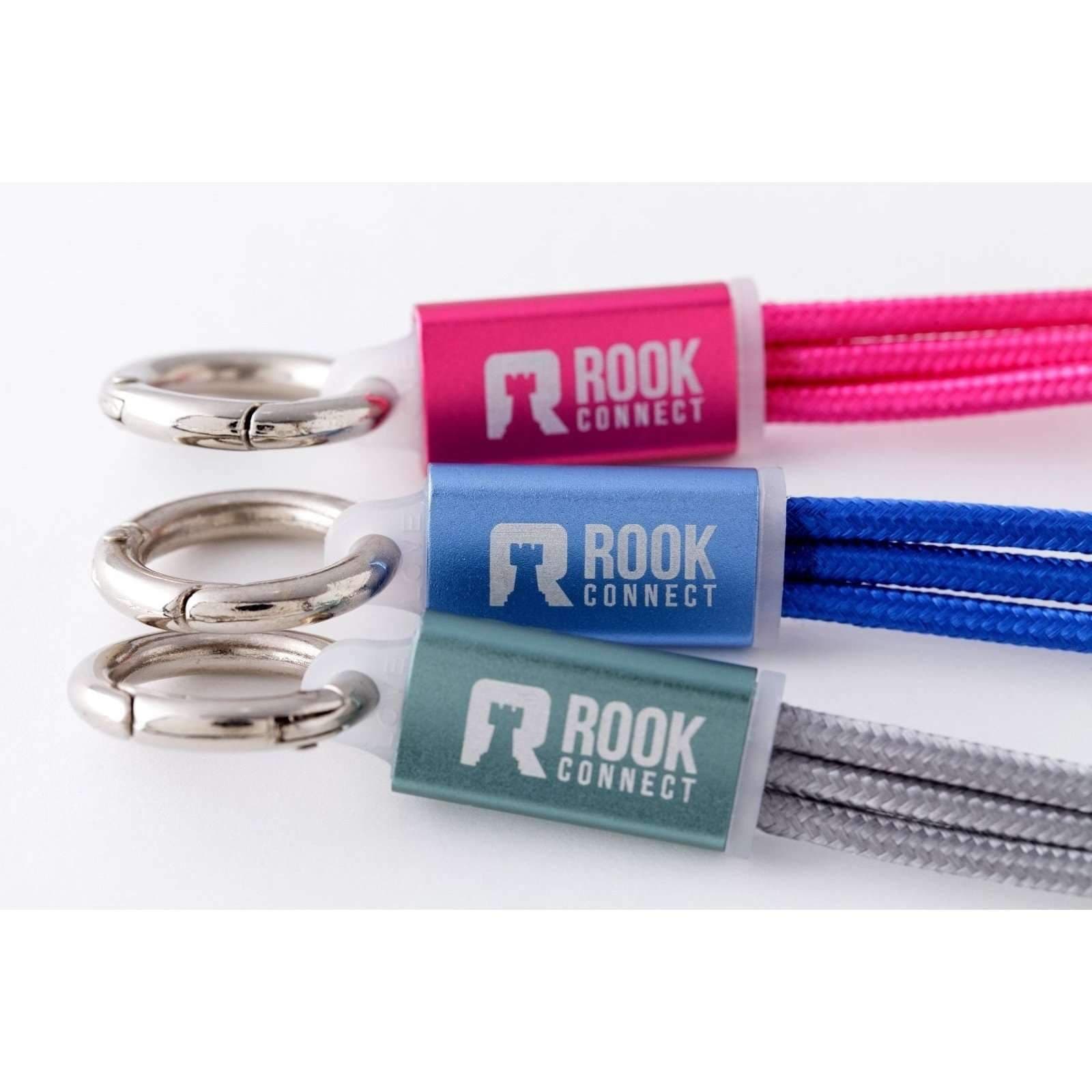 ROOK JAPAN:"ROOK CONNECT" 2 in 1 Lightning and Micro USB Charging Cable with Keychain RC10006,USB Charging Cable,Rook Connect