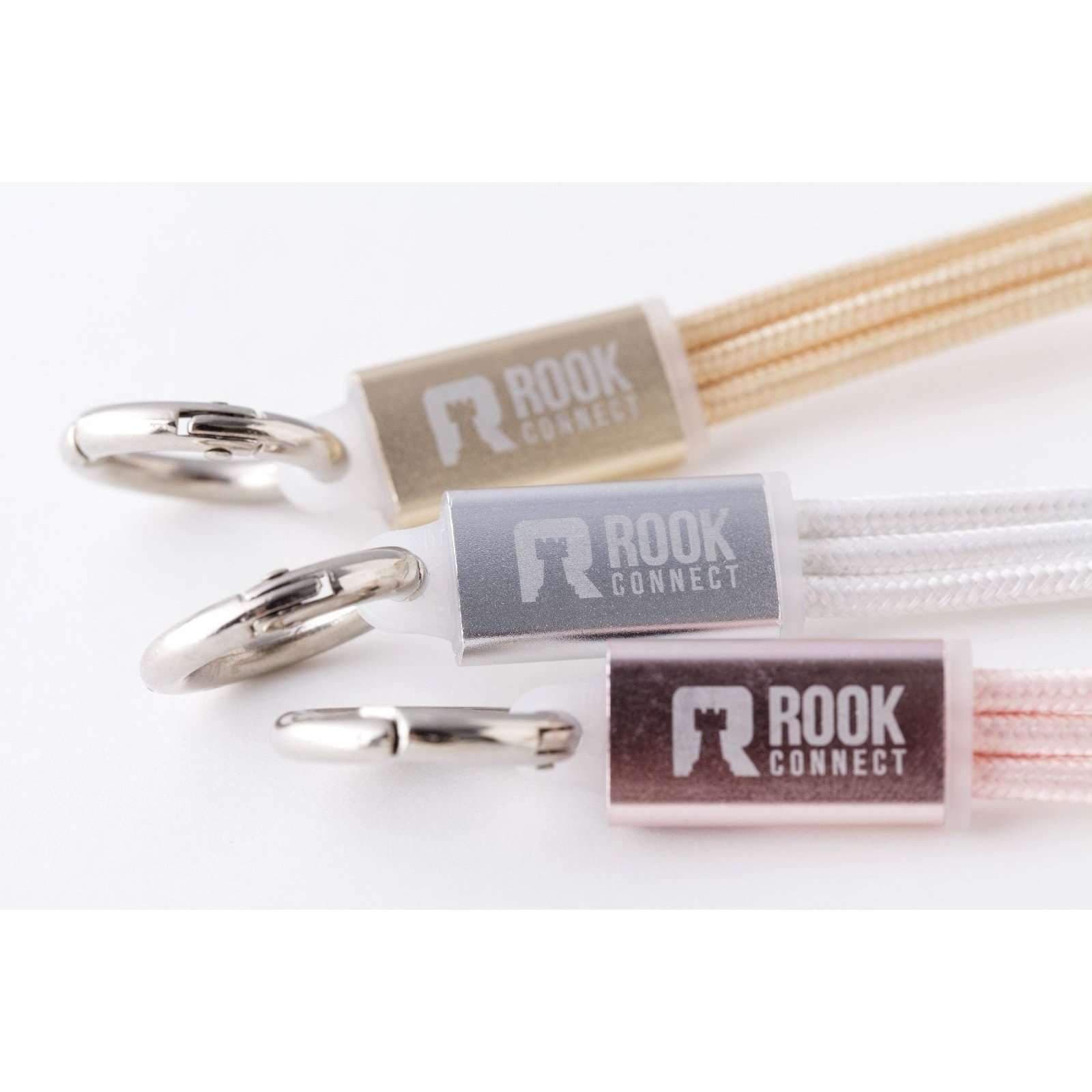 ROOK JAPAN:"ROOK CONNECT" 2 in 1 Lightning and Micro USB Charging Cable with Keychain RC10006,USB Charging Cable,Rook Connect