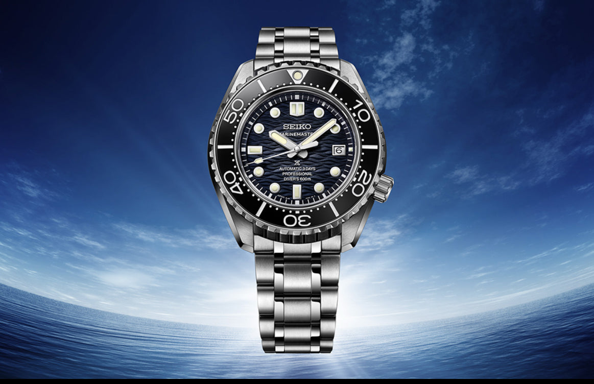 Celebrate 60 years of Seiko diving innovation with the Seiko Prospex Marinemaster 60th Anniversary Limited Edition, model SBDX067 (SLA081 globally)