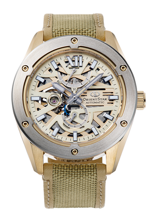 ORIENT STAR M34 F8 SKELETON AVANT-GARDE GOLD MEN WATCH (LIMITED 200) RK-BZ0005G