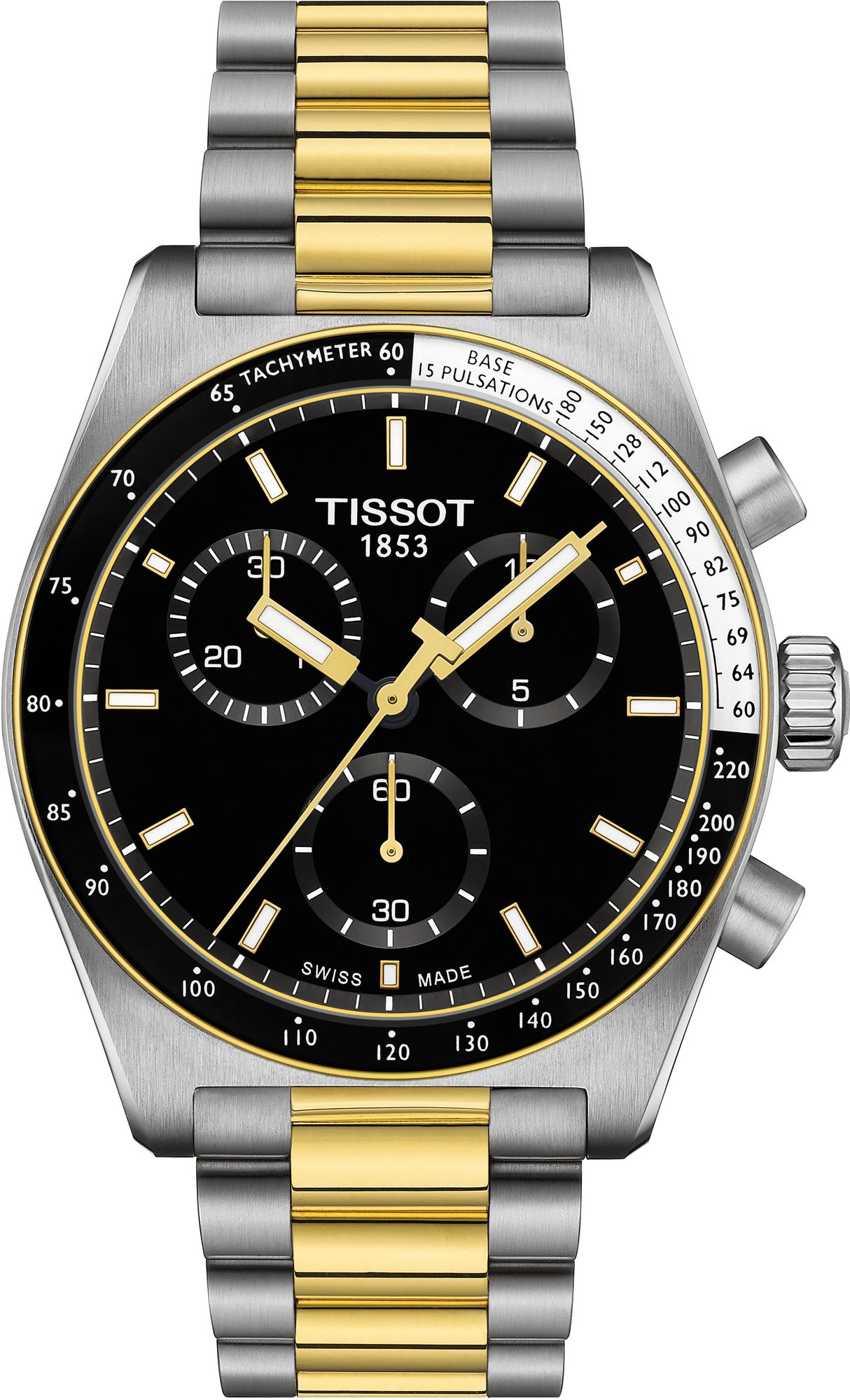 TISSOT PR516 T-SPORT 40MM STEEL & GOLD IMPORT MEN WATCH T149.417.22.051.00