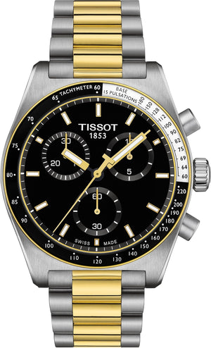 TISSOT PR516 T-SPORT 40MM STEEL & GOLD IMPORT MEN WATCH T149.417.22.051.00