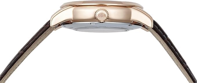 ORIENT SUN&MOON AUTOMATIC CLASSIC BROWN LEATHER STRAP PINK GOLD MEN WATCH RN-AK0002Y