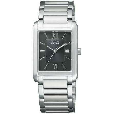 ROOK JAPAN:CITIZEN COLLECTION ECO DRIVE SILVER STRAP ANALOG SQUARE MEN WATCH FRA59-2431,JDM Watch,Citizen Collection