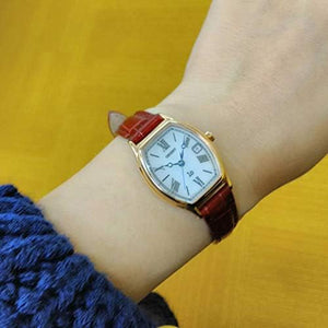ORIENT IO NATURAL & PLAIN SOLAR BROWN LEATHER STRAP WOMEN WATCH RN-WG0014S