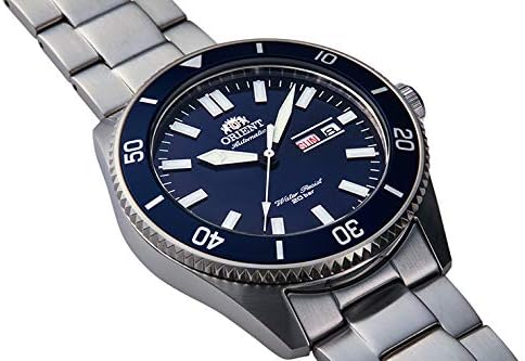 ORIENT MAKO DIVER WATCH AUTOMATIC SILVER & NAVY BLUE MEN WATCH RN-AA0007L