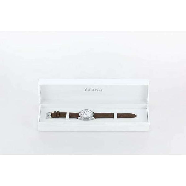 SEIKO SELECTION 110TH ANNIVERSARY BROWN LEATHER STRAP MEN WATCH