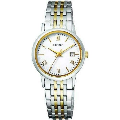 ROOK JAPAN:CITIZEN COLLECTION ECO-DRIVE ANALOG SILVER & GOLD STRAP LADIES WATCH EW1584-59C,JDM Watch,Citizen Collection
