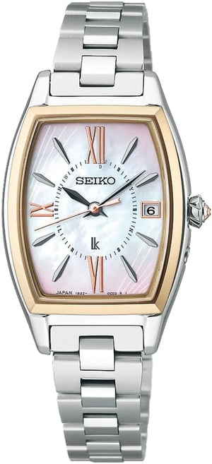 SEIKO LUKIA GROW AW RECOMMENDED COLOR "GARNET GLOW" SILVER WOMEN WATCH SSQW076