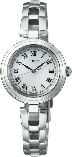 SEIKO SELECTION S SERIES SOLAR RADIO WAVE SILVER WOMEN WATCH SWFH145