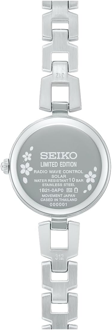 SEIKO SELECTION 2025 SAKURA BLOOMING LIMITED EDITION SILVER & PINK GOLD WOMEN WATCH SWFH142
