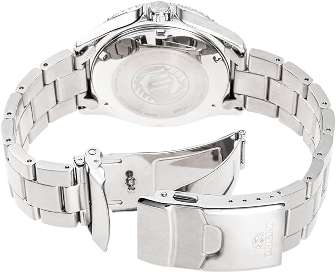 ORIENT MAKO AUTOMATIC DIVERS SILVER & GREY MEN WATCH RN-AA0810N