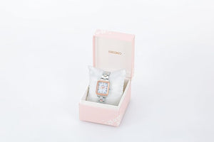 SEIKO SELECTION 2024 SAKURA BLOOMING LIMITED EDITION SILVER & PINK GOLD WOMEN WATCH SWFH136