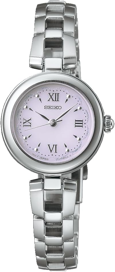 SEIKO SELECTION S SERIES SOLAR SILVER & BABY PINK WOMEN WATCH SWFA209