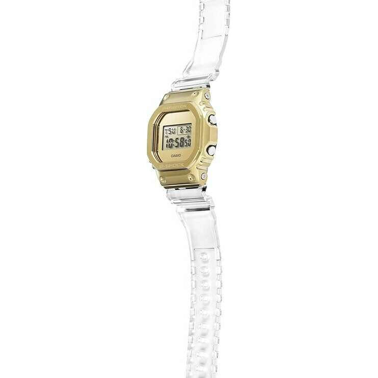 ROOK JAPAN:CASIO G-SHOCK METAL COVERED CLEAR & GOLD DIGITAL MEN WATCH GM-5600SG-9JF,JDM Watch,Casio G-Shock