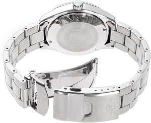 ORIENT MAKO 40 AUTOMATIC DIVERS SILVER & WHITE MEN WATCH RN-AC0Q03S