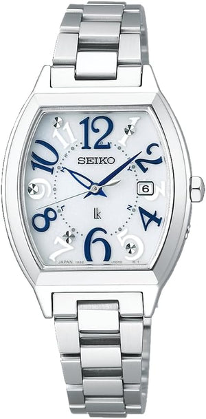 SEIKO LUKIA STANDARD COLLECTION TONNEAU-SHAPED SILVER WOMEN WATCH SSVW213