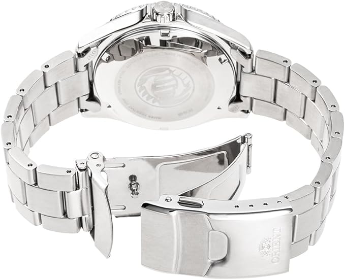 ORIENT MAKO AUTOMATIC DIVERS SILVER & GREEN MEN WATCH RN-AA0811E