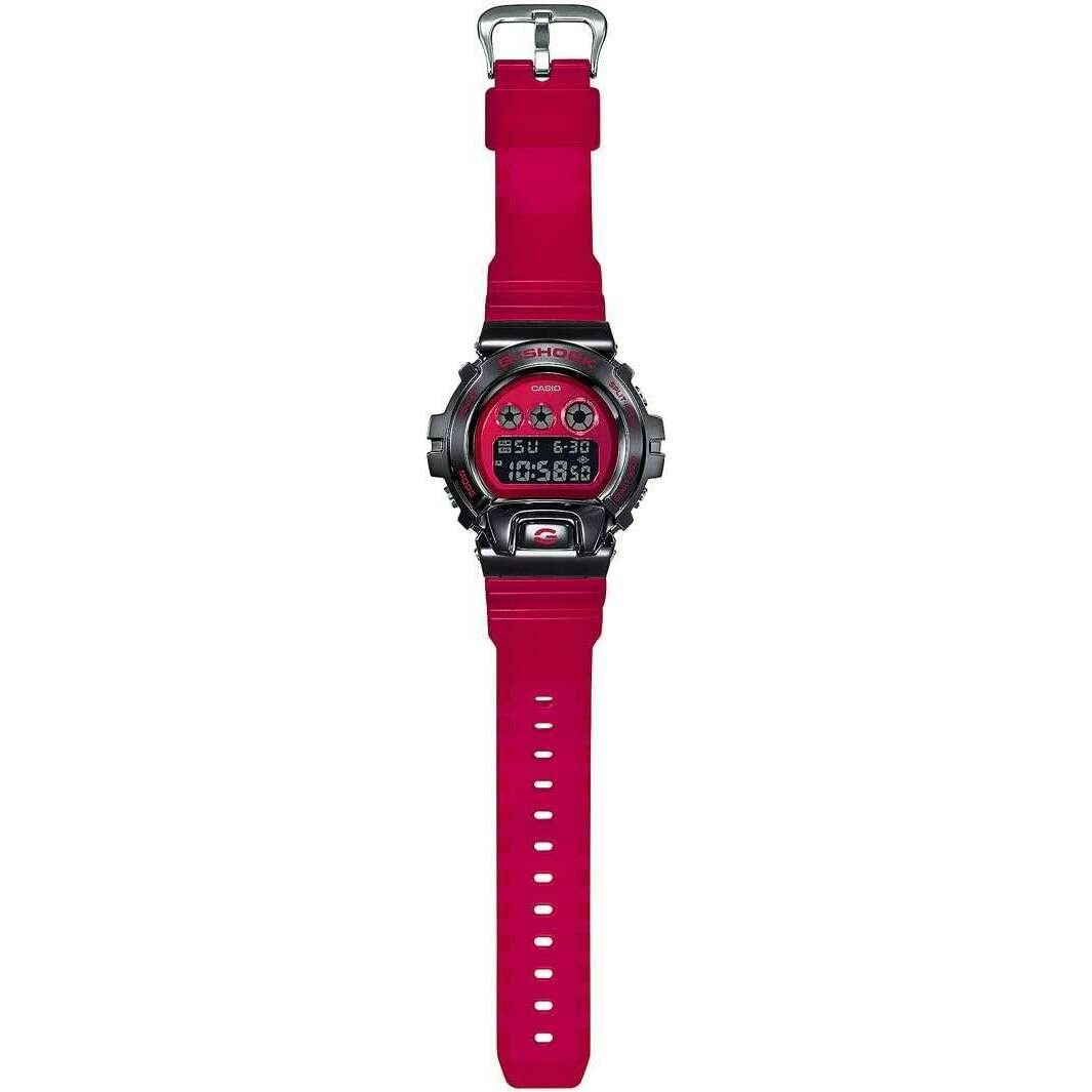 ROOK JAPAN:CASIO G-SHOCK METAL COVERED DIGITAL RED & BLACK MEN WATCH GM-6900B-4JF,JDM Watch,Casio G-Shock