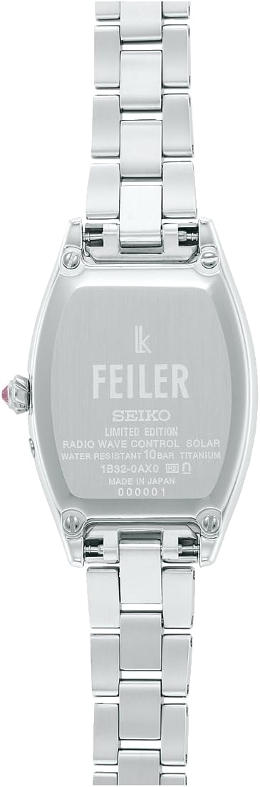 SEIKO LUKIA GROW FEILER COLLABORATION SILVER & PINK GOLD WOMEN WATCH SSQW090