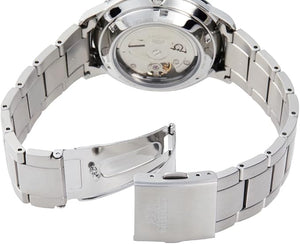 ORIENT BASIC CONCEPT AUTOMATIC CLASSIC SILVER & WHITE MEN WATCH RN-AC0E02S