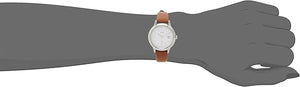 ORIENT IO SOLAR BROWN LEATHER STRAP WHITE DIAL WOMEN WATCH RN-WG0413S