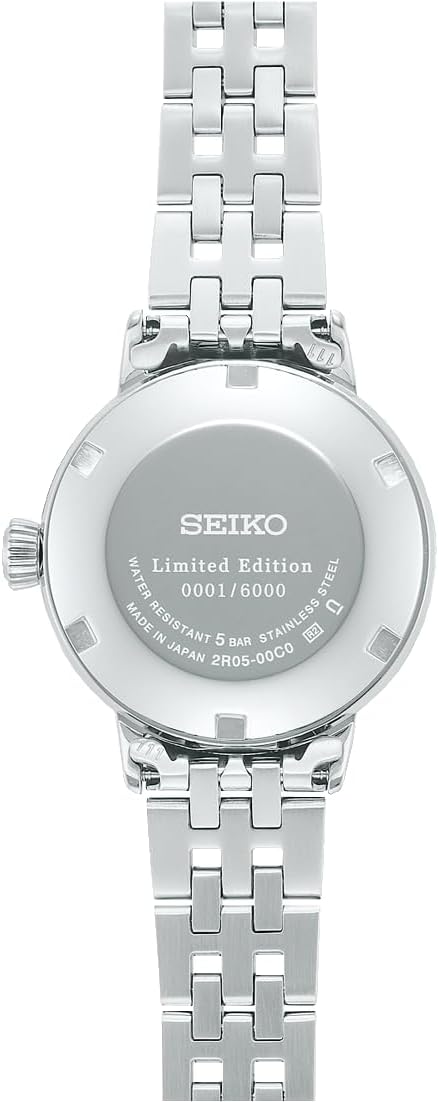 SEIKO PRESAGE COCKTAIL TIME STAR BAR LIMITED EDITION SILVER & BLACK WOMEN'S WATCH SRRW003