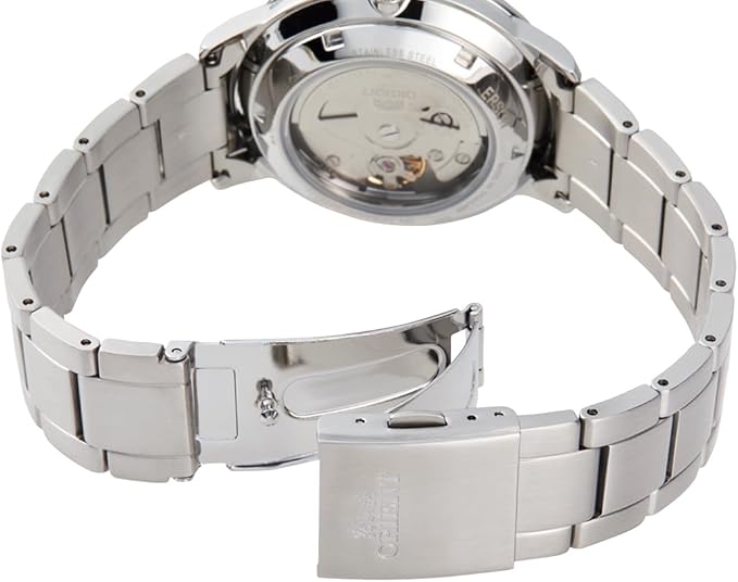 ORIENT BASIC CONCEPT AUTOMATIC CLASSIC SILVER & BLACK MEN WATCH RN-AC0E01B
