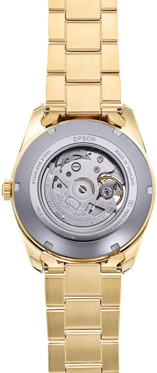 ORIENT CONTEMPORARY SEMI-SKELETON OPEN HEART AUTOMATIC GOLD MEN WATCH RN-AR0007S