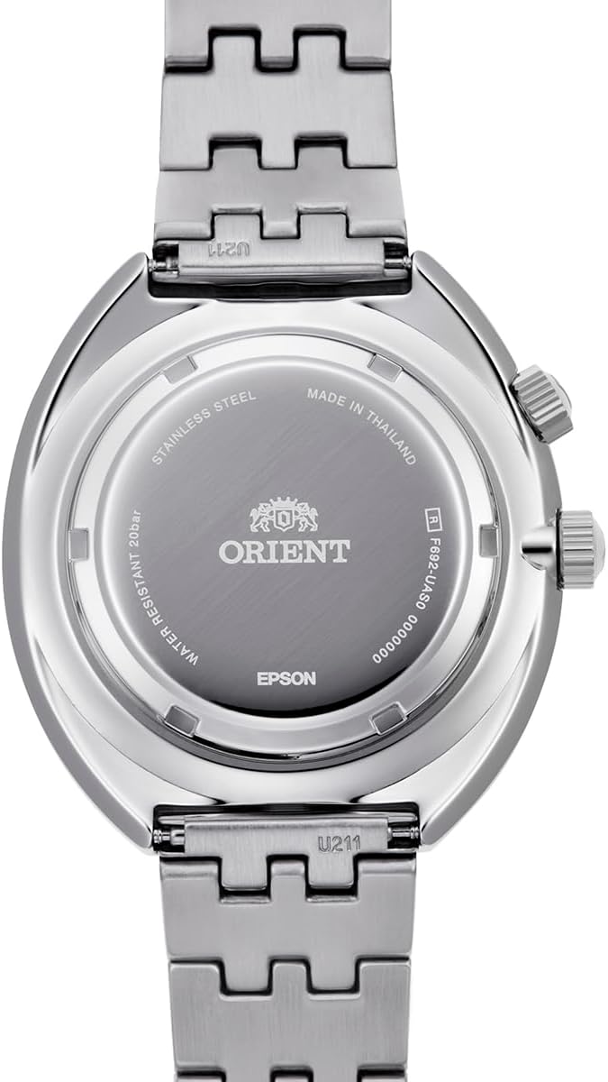ORIENT AUTOMATIC CONTEMPORARY WORLDMAP SILVER MEN WATCH RN-AA0E02E