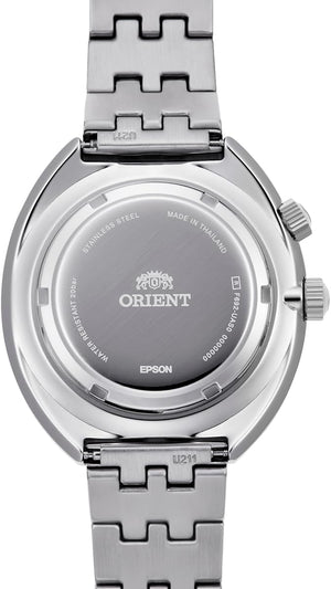 ORIENT AUTOMATIC CONTEMPORARY WORLDMAP SILVER MEN WATCH RN-AA0E02E