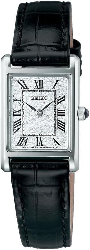 SEIKO SELECTION NANO UNIVERSE COLLABORATION VINTAGE SILVER & BLACK WOMEN WATCH SSEH001