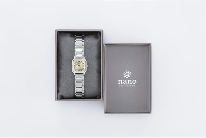 SEIKO SELECTION NANO UNIVERSE COLLAB MODEL SILVER & CHAMPAGNE GOLD WOMEN WATCH SSEH015