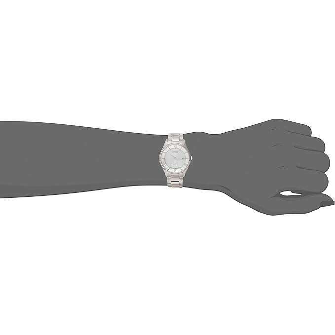 ROOK JAPAN:CITIZEN COLLECTION ECO-DRIVE RADIO SOLAR SILVER STRAP WHITE DIAL LADIES WATCH ES0000-79A,JDM Watch,Citizen Collection