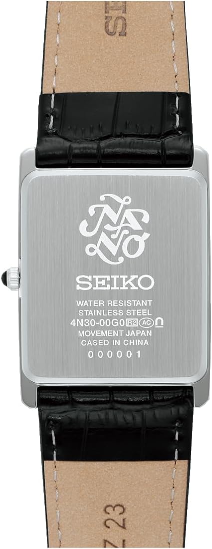 SEIKO SELECTION NANO UNIVERSE SPECIAL EDITION SILVER & BLACK MEN WATCH SSEH019
