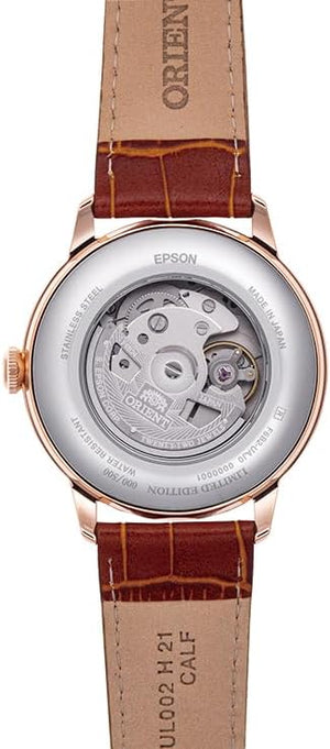 ORIENT BAMBINO SUN&MOON AUTOMATIC BROWN MEN WATCH (LIMITED 500) RN-AK0801S