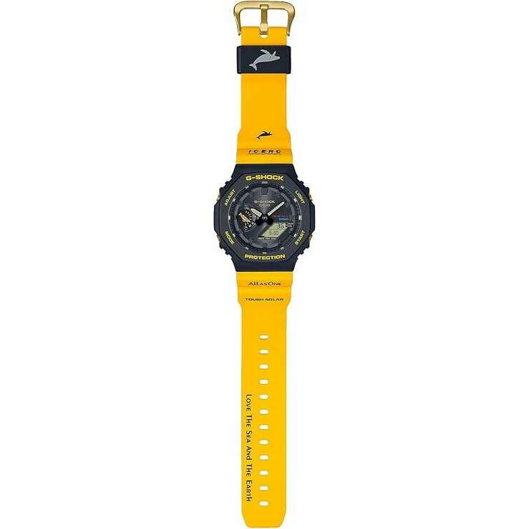 ROOK JAPAN:CASIO G-SHOCK LOVE THE SEA AND THE EARTH ICERC JAPAN COLLAB SOLAR YELLOW MEN WATCH GA-B2100K-9AJR,JDM Watch,Casio G-Shock
