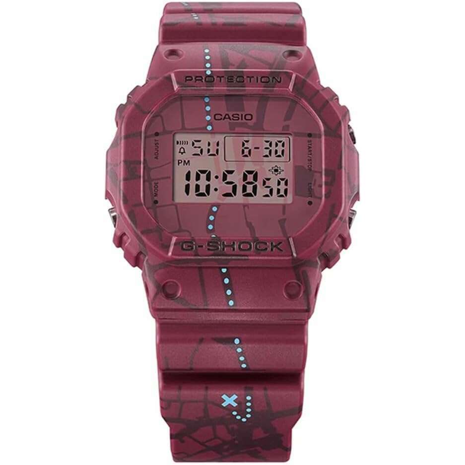 ROOK JAPAN:CASIO G-SHOCK TREASURE HUNT SERIES DAY-DATE DIGITAL RED MEN WATCH DW-5600SBY-4JR,JDM Watch,Casio G-Shock