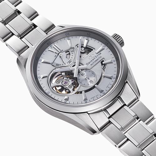 ORIENT STAR AUTOMATIC MODERN SKELETON OPEN HEART SILVER MEN WATCH RK-AV0125S