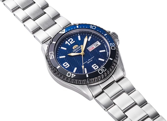 ORIENT MAKO AUTOMATIC DIVERS SILVER & BLUE MEN WATCH (500 LIMITED) RN-AA0822L