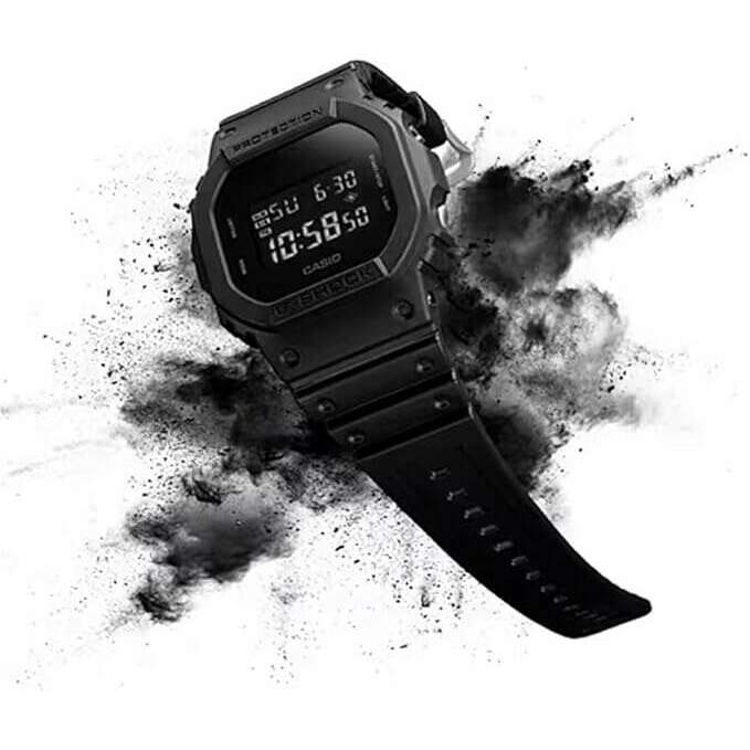 ROOK JAPAN:CASIO G-SHOCK DAY-DATE SOLID COLORS BLACK DIGITAL MEN WATCH DW-5600BB-1JF,JDM Watch,Casio G-Shock