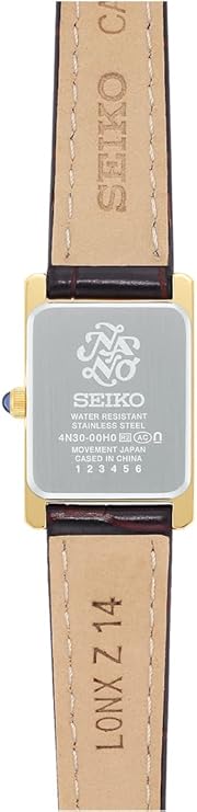 SEIKO SELECTION NANO UNIVERSE COLLABORATION VINTAGE GOLD & BROWN WOMEN WATCH SSEH002