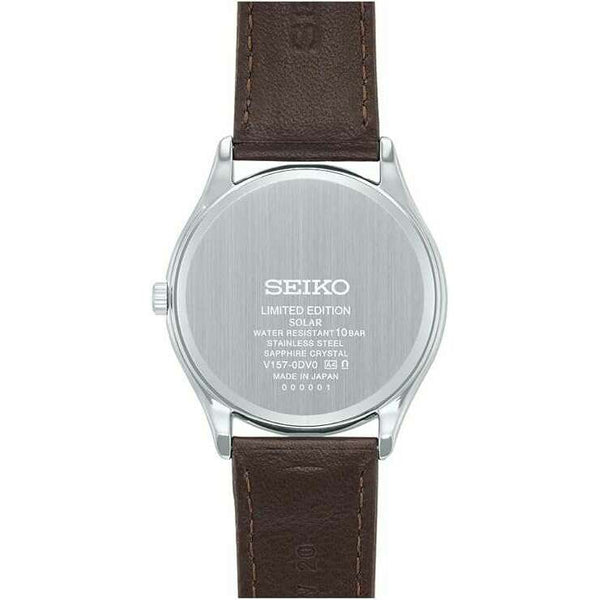 SEIKO SELECTION 110TH ANNIVERSARY BROWN LEATHER STRAP MEN WATCH