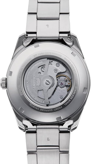 ORIENT SUN&MOON AUTOMATIC CONTEMPORARY WHITE SILVER MEN WATCH RN-AK0301S